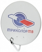 Спутниковая антенна Tricolor CTB-0.55-1.1 0.55 605 Logo с кронштейном и крепежом